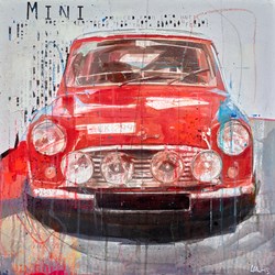 Mini Cooper by Markus Haub - Original Painting on Box Canvas sized 24x24 inches. Available from Whitewall Galleries
